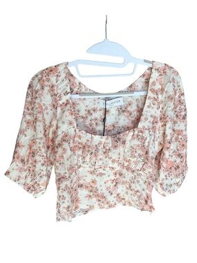 Stillwater NWT Crop Blouse Floral Size S